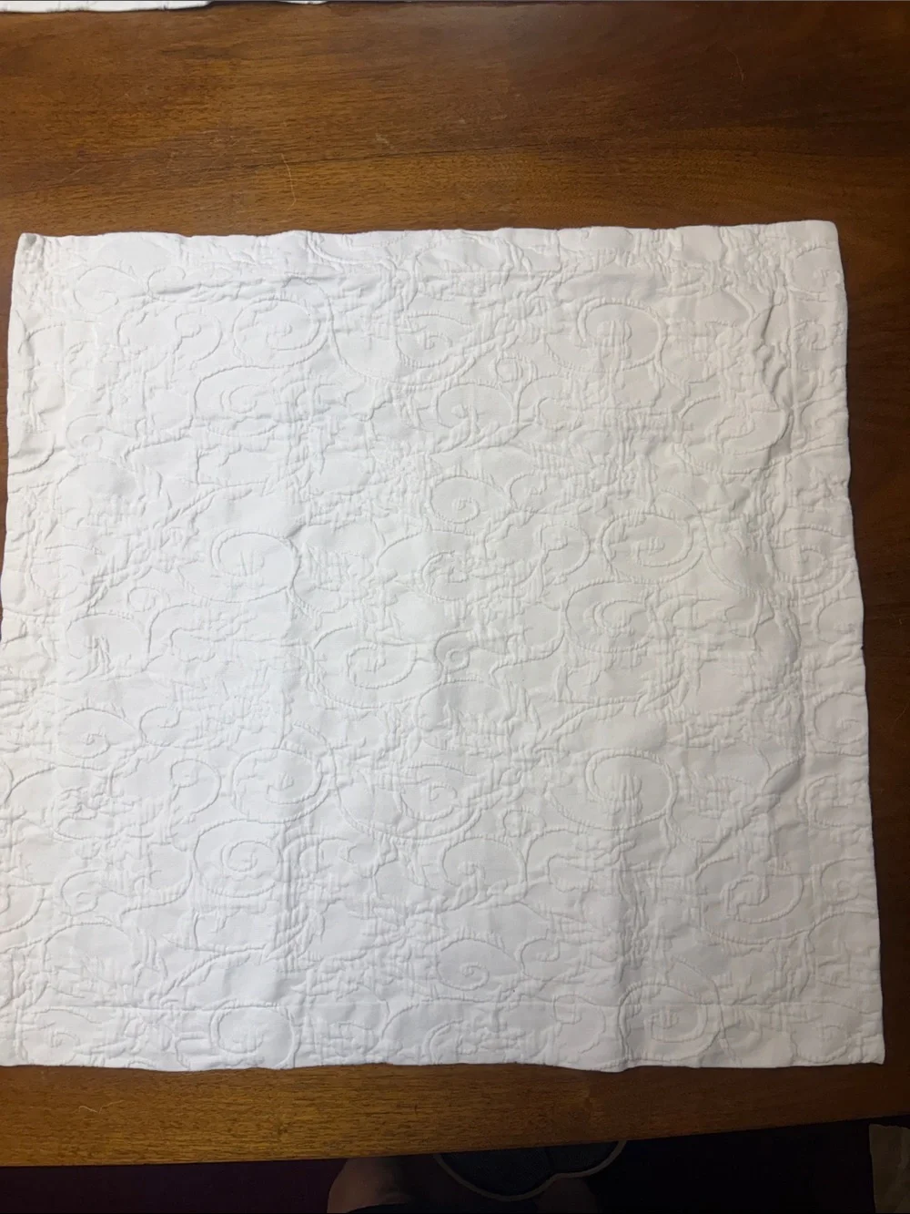 2 Pottery Barn ivory Maltese Euro shams